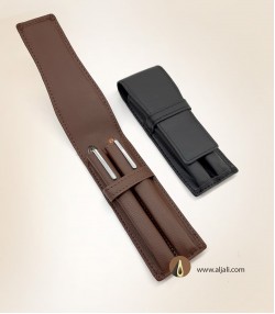 جراب من الجلد لقلمين جراب من الجلد لقلمين