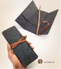 حافظة اقلام من اللباد حافظة اقلام من اللباد